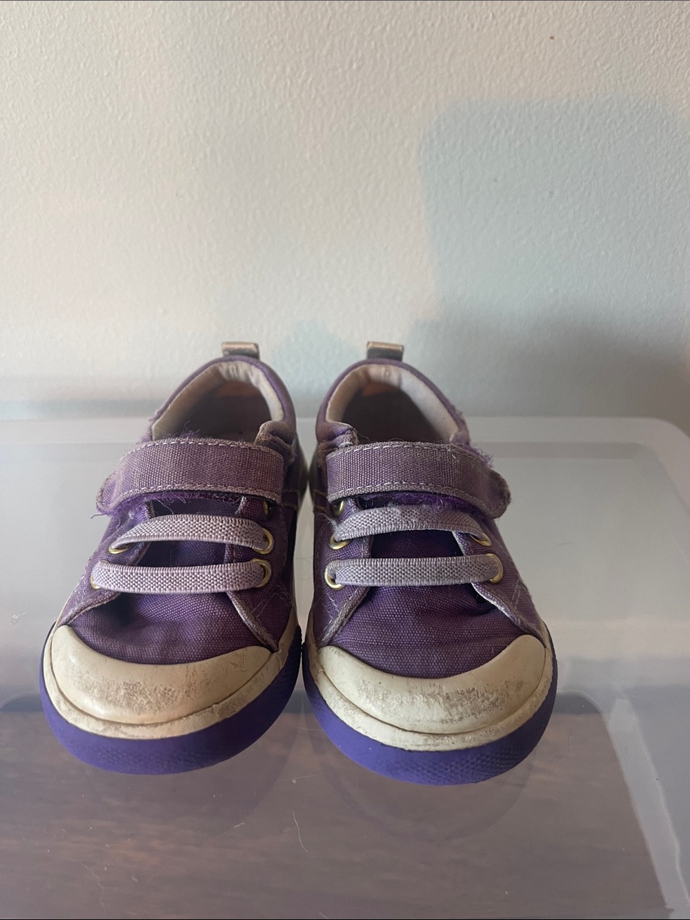 See Kai Run Purple Canvas Kids Sneakers